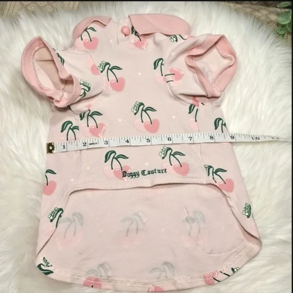 Rare Cherry Print Small Doggie Shirt - Picture 10 of 14